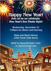 personalized new year's fiesta invitation